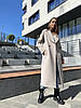 Повсякденне жіноче пальто пісочного кольору 40, 42, 44, 46, 48, 50, 52 жіноче зимове пальто з кашеміру, фото 10