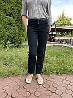 Штани теплі жіночі чорні класичні прямі вовна Balizza