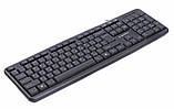 Клавіатура стандартна Gembird KB-U-103-UA, USB, українська розкладка, чорний колір - MegaLavka, фото 3