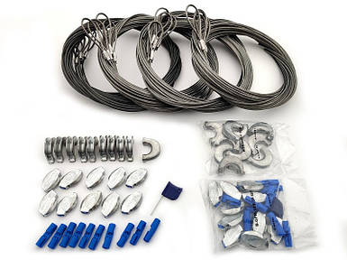 Комплект Gripple Гриппл для натягування крайнього стовпа дерев'яної шпалери - GPAK-PW3-4.5 M