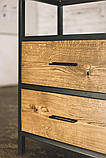 Тумба для готеля в стилі лофт із натурального дерева, фото 3