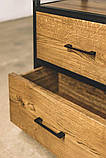 Тумба для готеля в стилі лофт із натурального дерева, фото 4