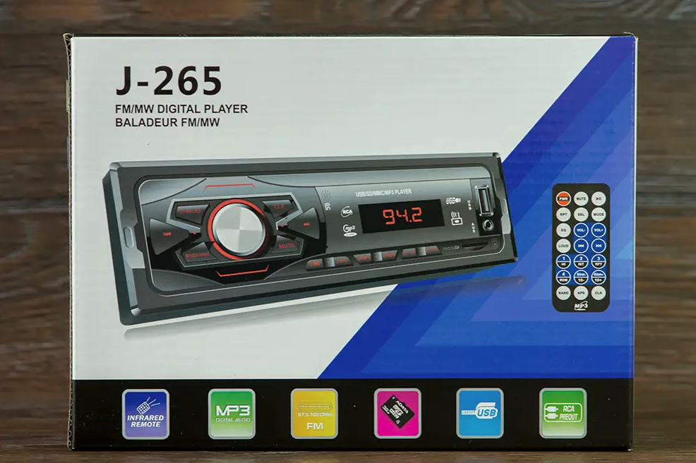 Автомагнітола Pioneer J-265 Bluetooth USB/SD/AUX/FM 4x50 Вт