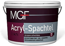 Шпаклівка фінішна готова до застосування MGF MGF Acryl-Spachtel 17 кг