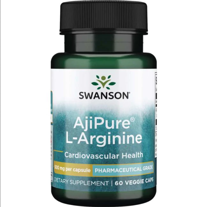 Л-Аргінін фармацевтичної якості/Ultra AjiPure L-Arginine — Pharmaceutical Grad 500 mg 60 Veg Caps