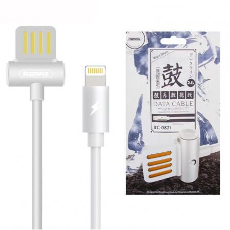 USB Кабель Remax Waist Drum RC-082i Lightning былий, фото 1