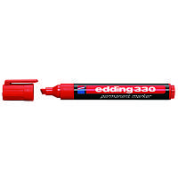 Маркер Permanent e-330 1-5 мм клиноподіб. червоний