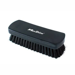 Стандартна щітка з нейлону для очищення шкіри та текстилю - MaxShine Leather & Textile Brush чорний
