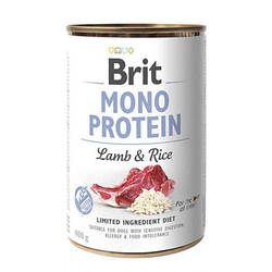 Консерви для собак Brit (Брит) Mono Protein Lamb & Rice - з Ягнятком та рисом 400 гр.