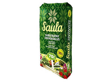 Субстрат Rekyva Saula універсальний 70л, фракція 0-20, pH 5,5 - 6,5, добрива 1,5 г/л - Рекива Саула