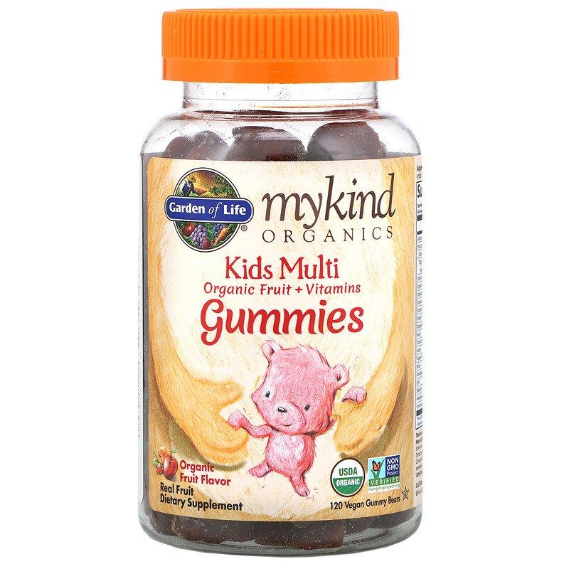Garden of Life, MyKind Organics, Kids Multi, дитячі мультивітаміни зі смаком органічних фруктів, 120мармеладних ведмедмедиків