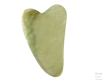 Нефритовий скребок Гуаша для масажу обличчя (KG-3191)