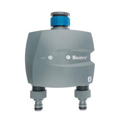 Таймер поливу Bluetooth, 2 зони, цикл поливу від 1 сек до 24 годин, до 4-х стартів на добу, Hunter (США)