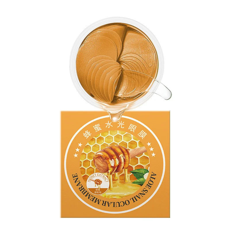 Гідрогелеві патчі під очі SERSANLOVE Aloe Snail Ocular Membrane Eye Mask з екстрактом меду 60 шт., фото 1