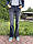 Джинси чорні терті жіночі стрейч-кльош зірки, фото 2