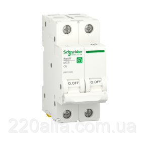 Автоматичний вимикач RESI9 6kA 2P 6A C Schneider Electric, фото 1