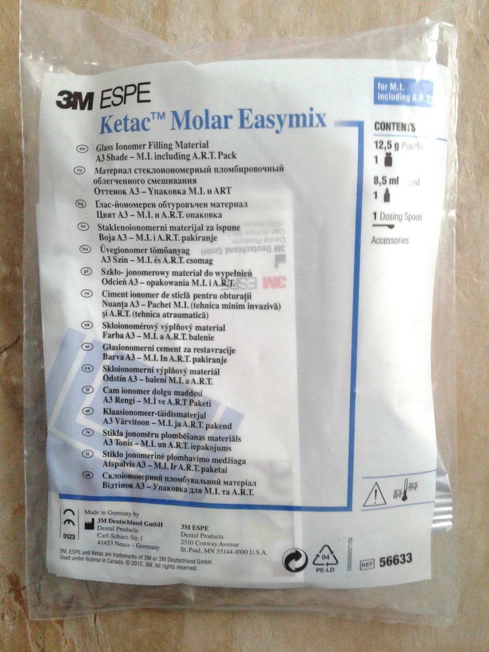 Ketac-Molar Easymix Mid incl. Art - стеклоиономер 12,5 г + 8,5 мл, 3M ESPE - фото 1 - id-p229000607