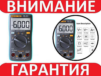 Мультиметр цифровий ZOTEK (RICHMETER) ZT101 RM101 AN8001, автовибір, True RMS