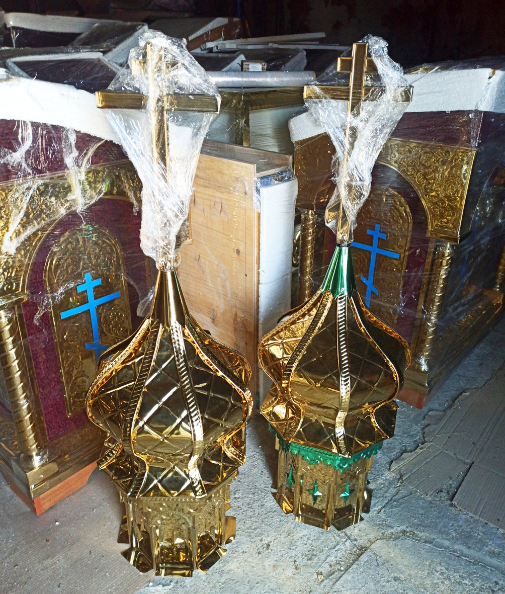 Малий купол з хрестом для каплиці d/40cm