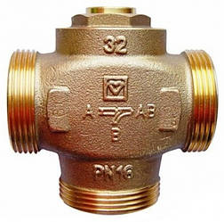 Триходовий клапан HERZ teplomix DN32 1 1/2 55°C(1776614 з відключається байпасом)