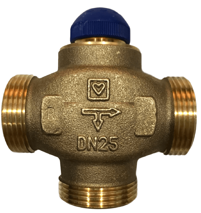 Триходовий термостатичний клапан HERZ ATATÜRK-TS-RD 1 (DN25-1 1/4 РН)