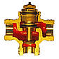 Триходовий термостатичний клапан HERZ ATATÜRK-TS-RD 1 (DN25-1 1/4 РН), фото 5