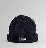 Шапка тепла подвійна чоловіча класична The North Face біла молодіжна осінь зима, фото 4