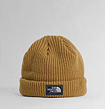 Шапка тепла подвійна чоловіча класична The North Face біла молодіжна осінь зима, фото 3