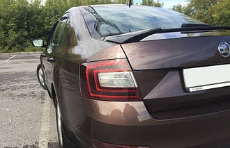 Спойлер кришки багажника Skoda Octavia A7 седан 2013+ г.в. стиль S
