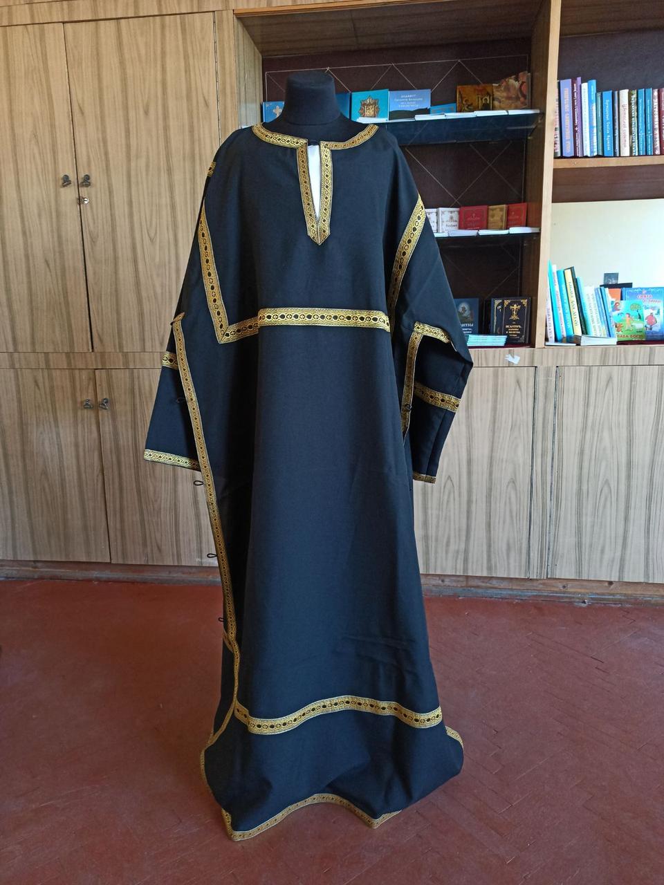 Стихар чорний, габардин 150 см