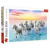 Пазл "Белые лошади в галопе", 500 элементов Trefl (5900511372892)
