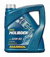 Моторное масло Mannol 7505 MOLIBDEN 10W-40 4л полусинтетическое с молибденом MoS2