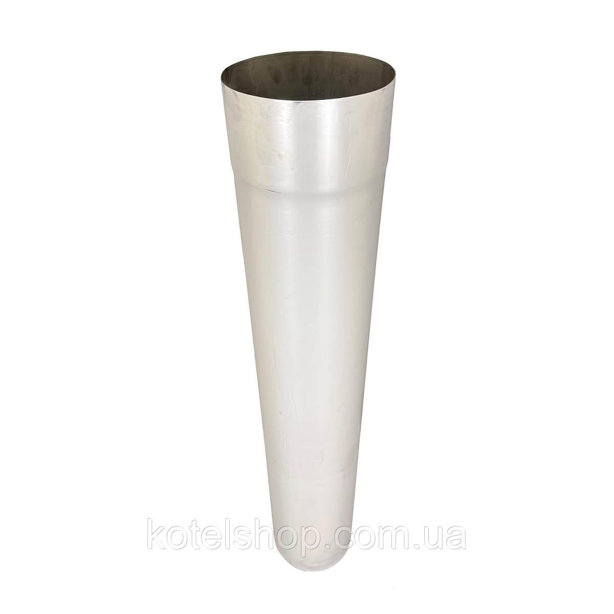 Труба для дымохода L-0,3 м D-110 мм толщина 0,8 мм - фото 1 - id-p1055700882