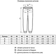 Спортивні штани, чоловічі, з манжетом, P Jordan, расстовка (р46-54), чорні, 30030832, фото 9