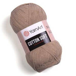 Турецька річна пряжа для в'язання YarnArt Soft Cotton (котон софт) тонкий полухлопок - 87 беж