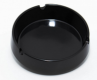 Пепельница круглая открытая, 90 x 26 мм, черная, меламин Китай