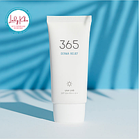 Сонцезахисний крем з фізичними фільрами  ROUND LAB 365 Derma Relief Sunscreen SPF50+ PA++++, 50ml