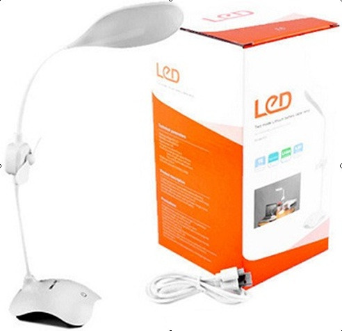 Лампа настільна Small Sun ZY-E6 24+6SMD, ст. АКБ, сенсор, вентил