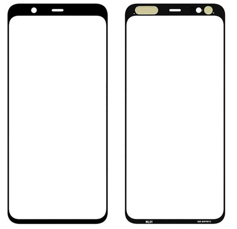 Скло дисплея Google Pixel 4 XL, чорне, з OCA-плівкою, оригінал (Китай) з олеофобним покриттям, фото 1