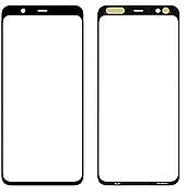 Скло дисплея Google Pixel 4 XL, чорне, оригінал (Китай), з олеофобним покриттям