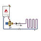 Клапан термосумісний Flamco Mix 35-70 FS BFP, Ду 15 мм, 3/4'' НР, обр. клап Flamco (Нідерланди), фото 6