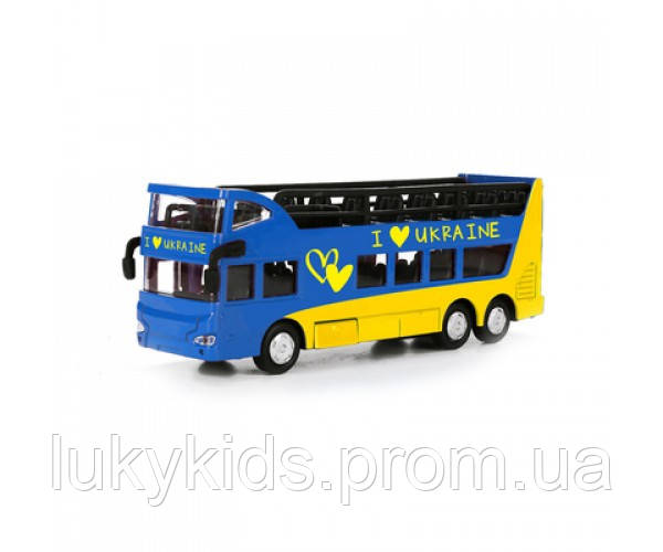 Модель Технопарк Автобус двоповерховий Україна (SB-16-21-UKR)