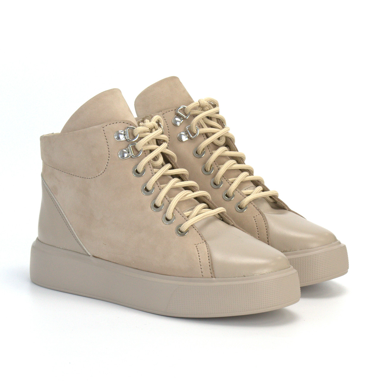 Легкі жіночі черевики бежеві взуття великих розмірів 40-44 Rosso Avangard Addy Beige BS