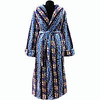 Халат махровый мужской 48-50 синий (368)