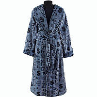 Халат махровый мужской 44-46 темно-серый (467)