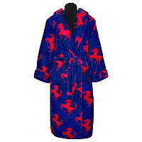 Халат махровый мужской феррари 44-46 синий (563)