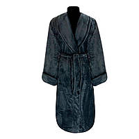 Халат махровый мужской 44-46 темно-серый (916)