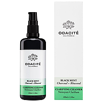 Гель для умывания с чёрным углём и марокканской глиной Odacite Black Mint Clarifying Cleanser 100 мл