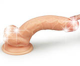 Фалоімітатор з мошонкою The Ultra Soft Dude Flesh 8", фото 7