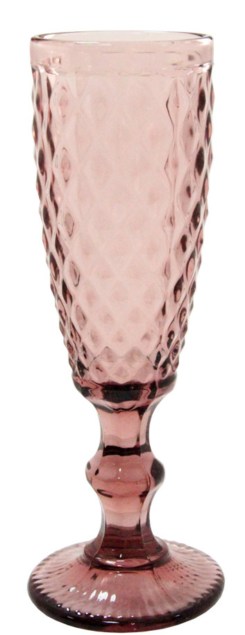 Красивий фужер для ігристого Ізумруд2 рожевий 150 мл оригінальний посуд для подарунка
